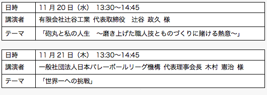 ＪＩＭＴＯＦ２０１３ 特別講演会