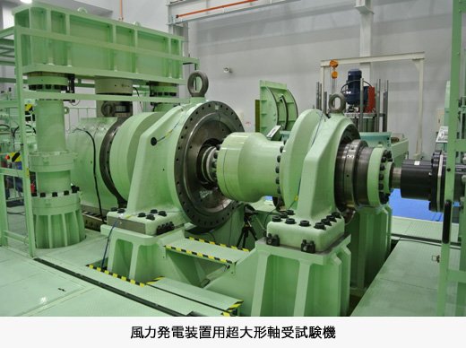風力発電装置用超大形軸受試験機