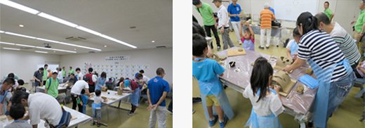 ③ランプシェードづくり（コアジサシのシェルター）