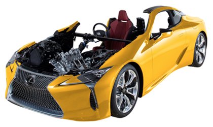 LEXUS LC500 切割车