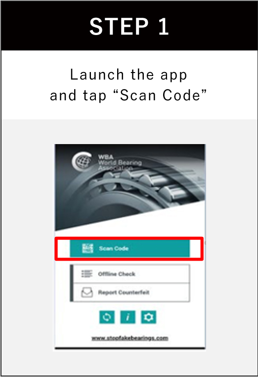 STEP1 Launch the app and tap