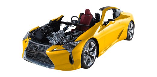 Lexus LC500 cutaway will be on display in the JTEKT booth