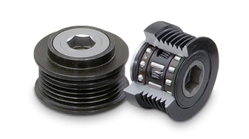 Clutch pulley for alternator