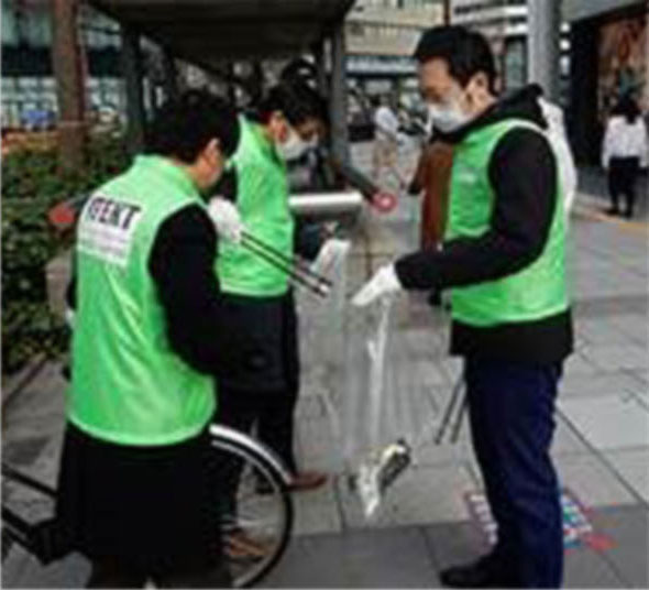 Clean-up activity around the Head Office