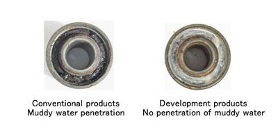 Results of 400 hours of mud resistance evaluation