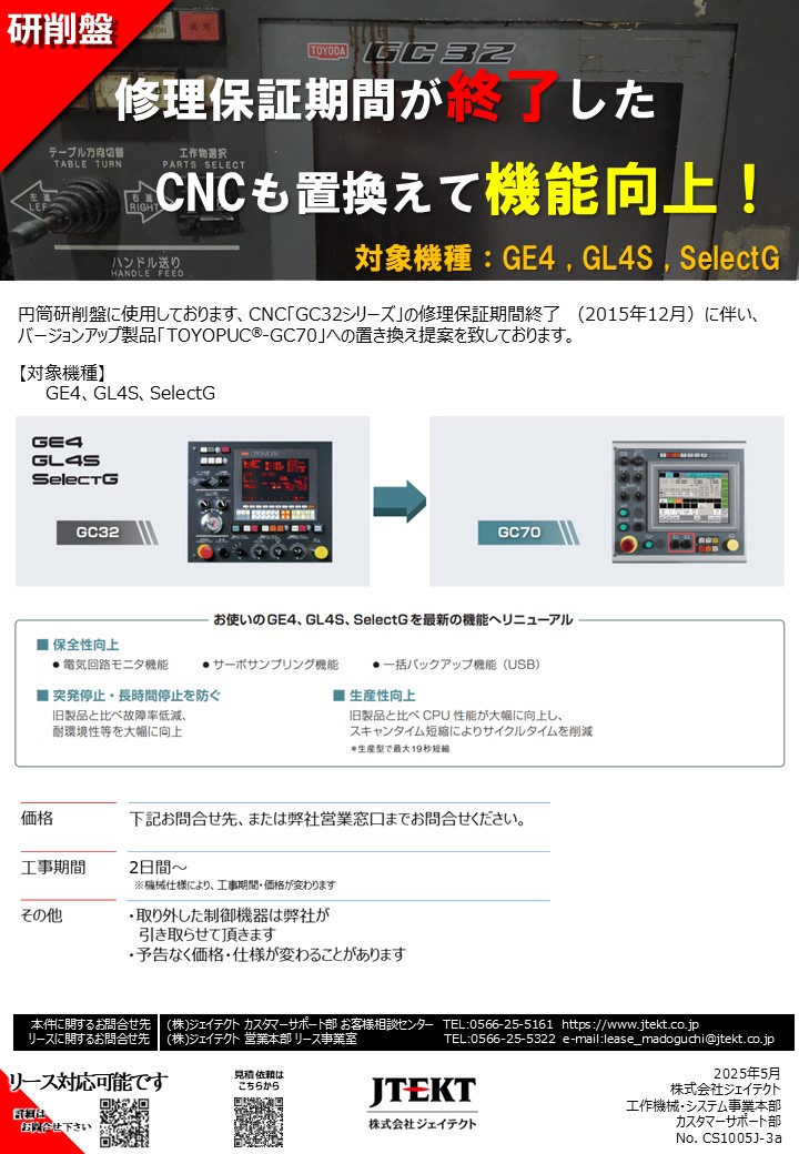 CNC更新パッケージ