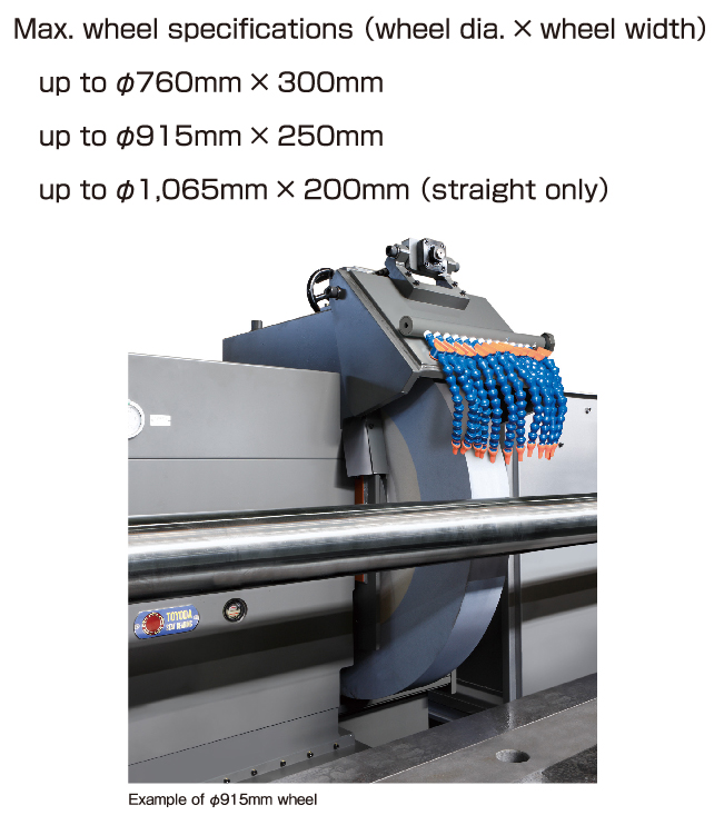 φ760mm 〜 φ1,065mm wheel specifications