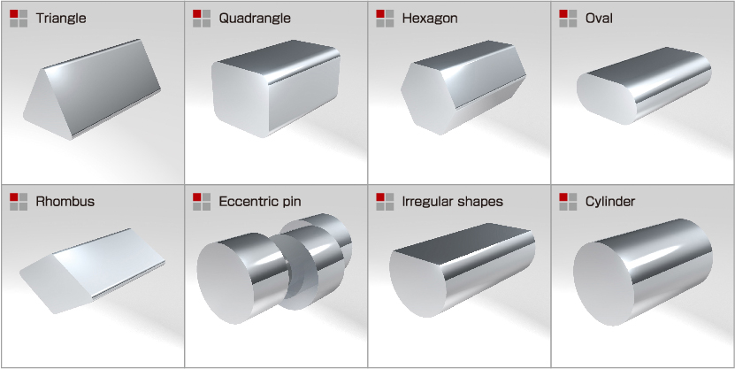 Machinable shapes in the package