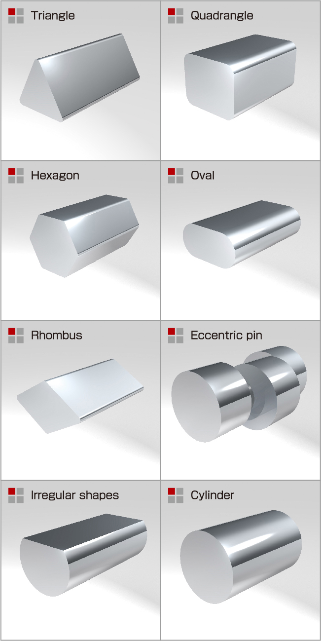 Machinable shapes in the package